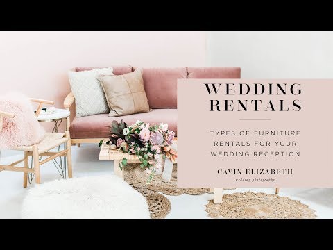 Furniture Rentals for Your Wedding Reception