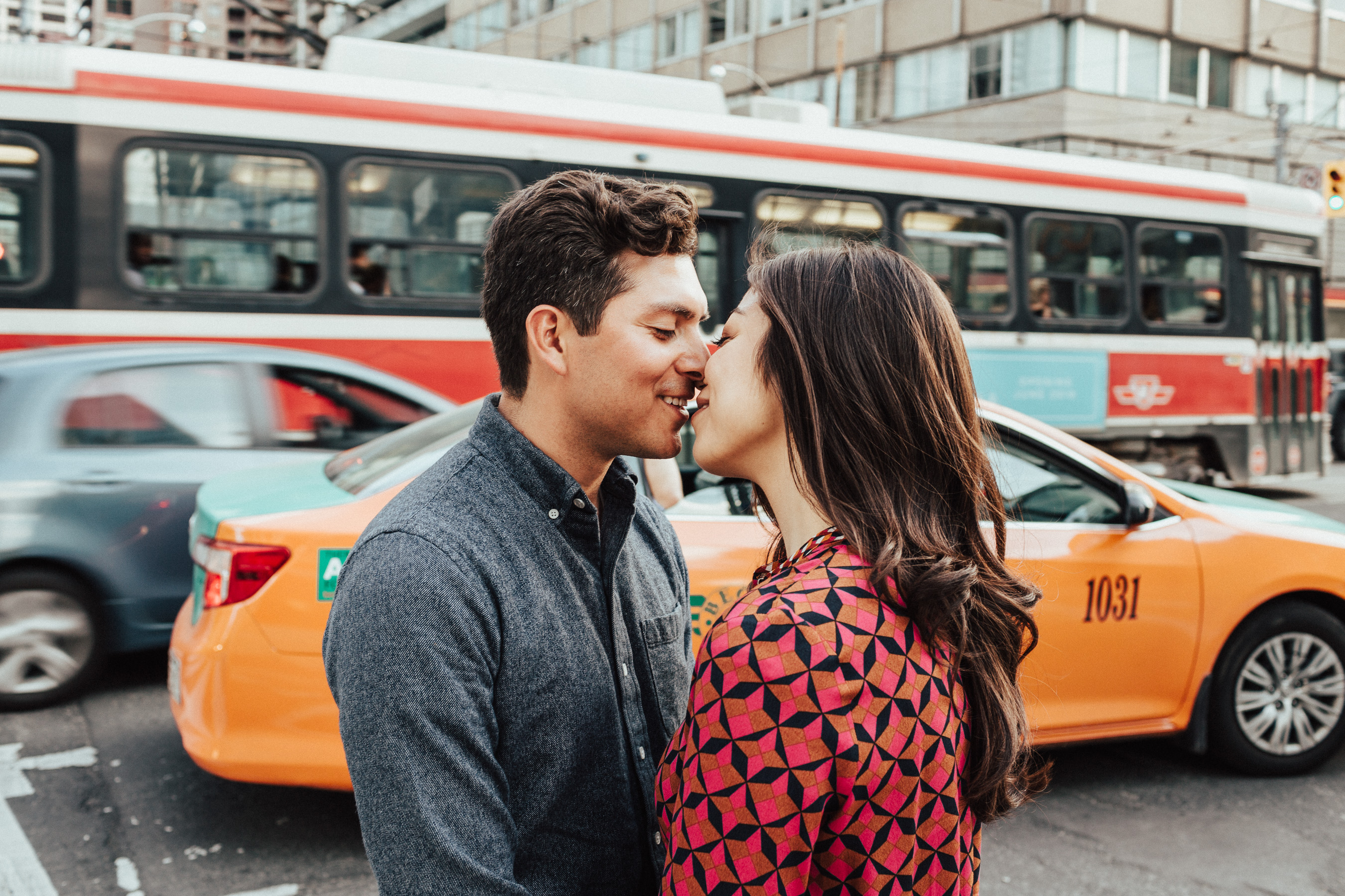 Toronto Urban Engagement Photos by Wedding Photographer