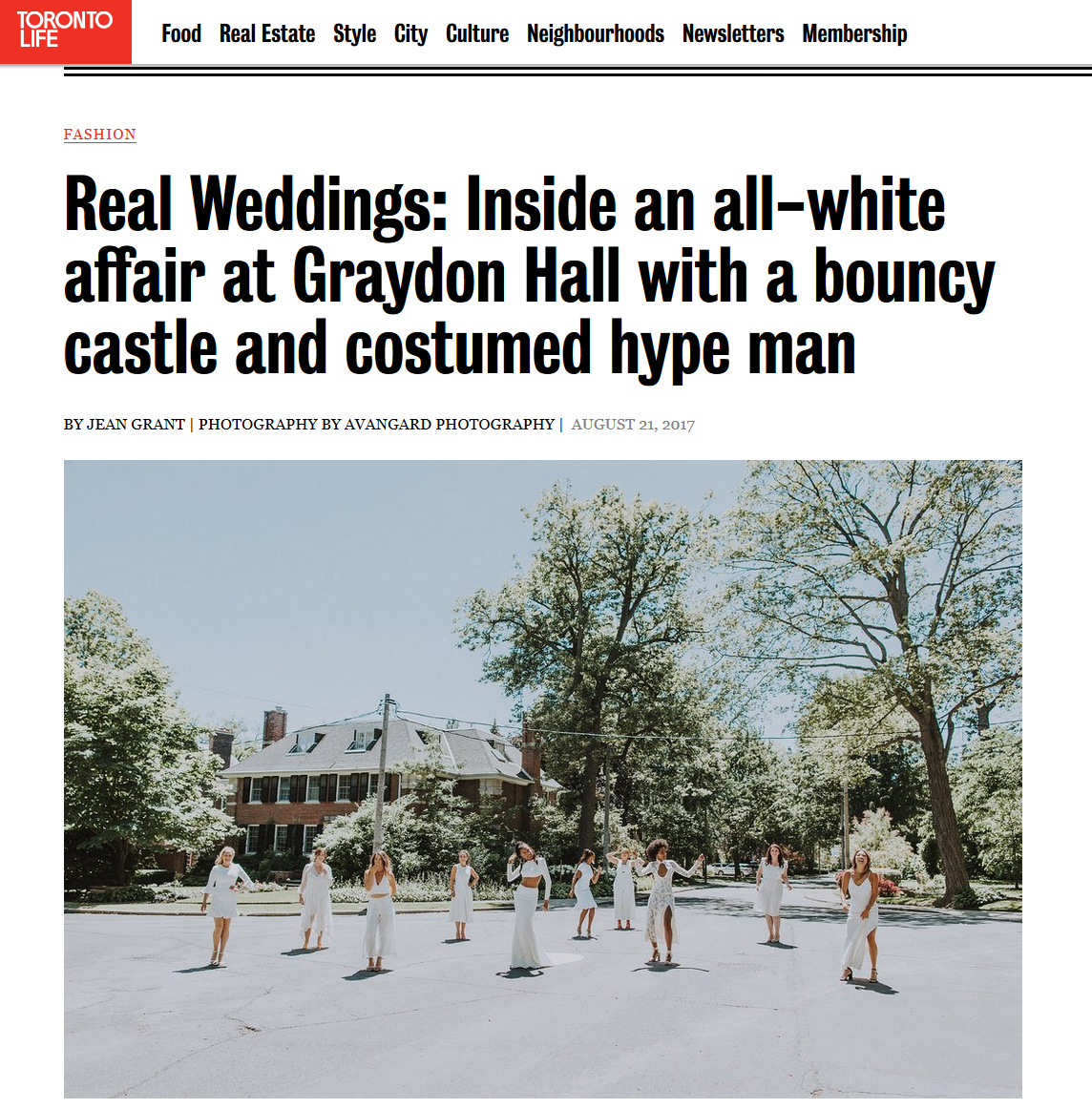 Real Weddings: Inside an all-white affair at Graydon Hall
