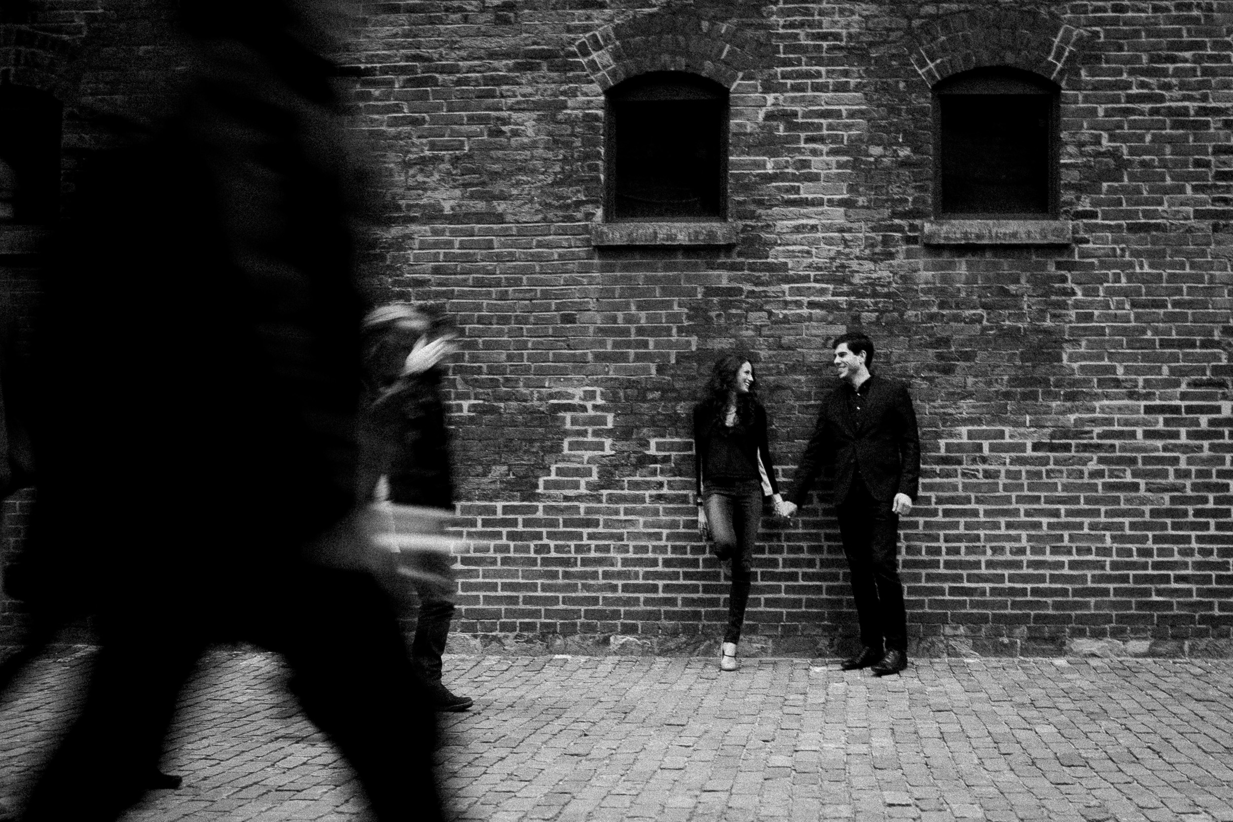 A Nighttime Engagement Shoot in Toronto’s Distillery District