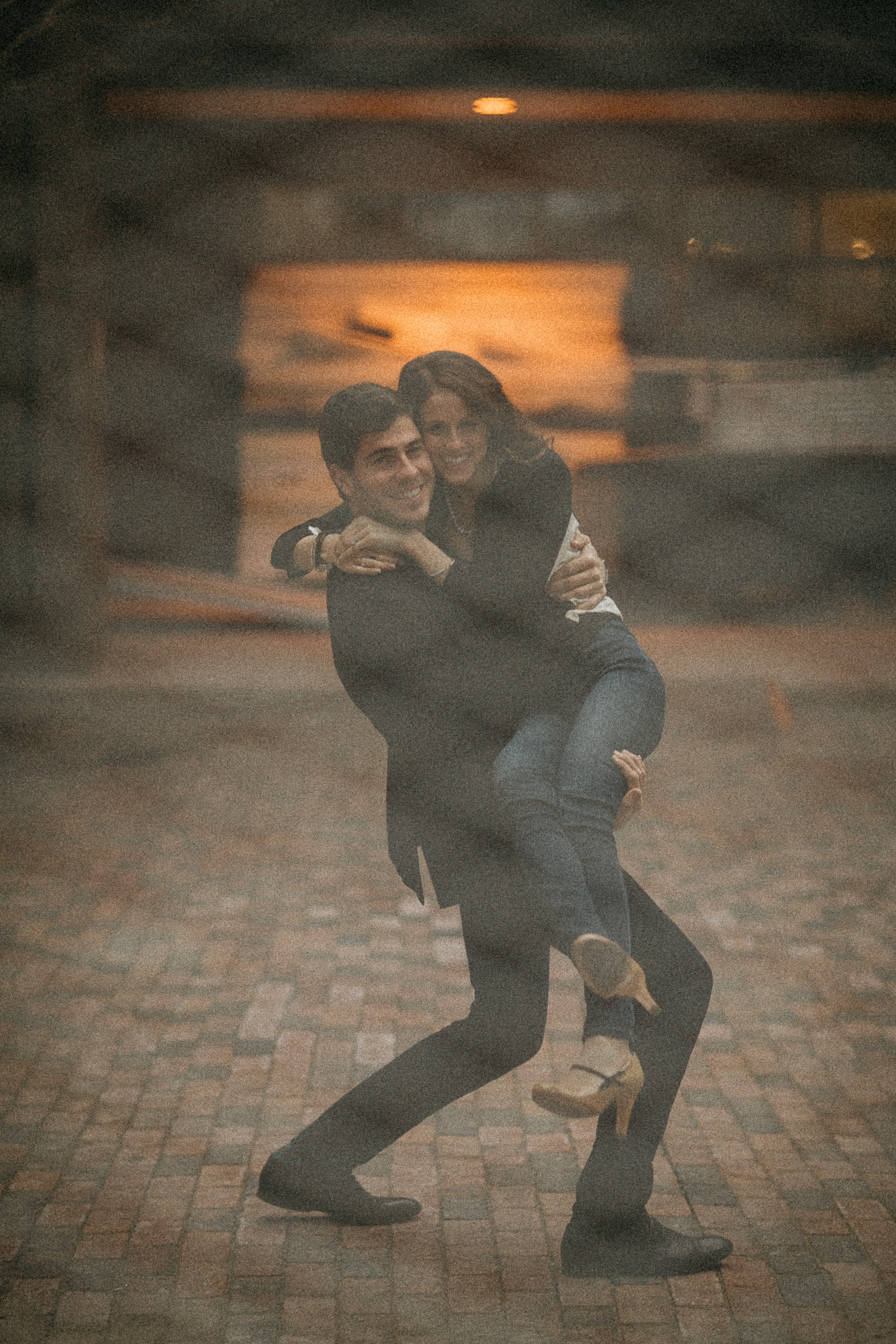 A Nighttime Engagement Shoot in Toronto’s Distillery District