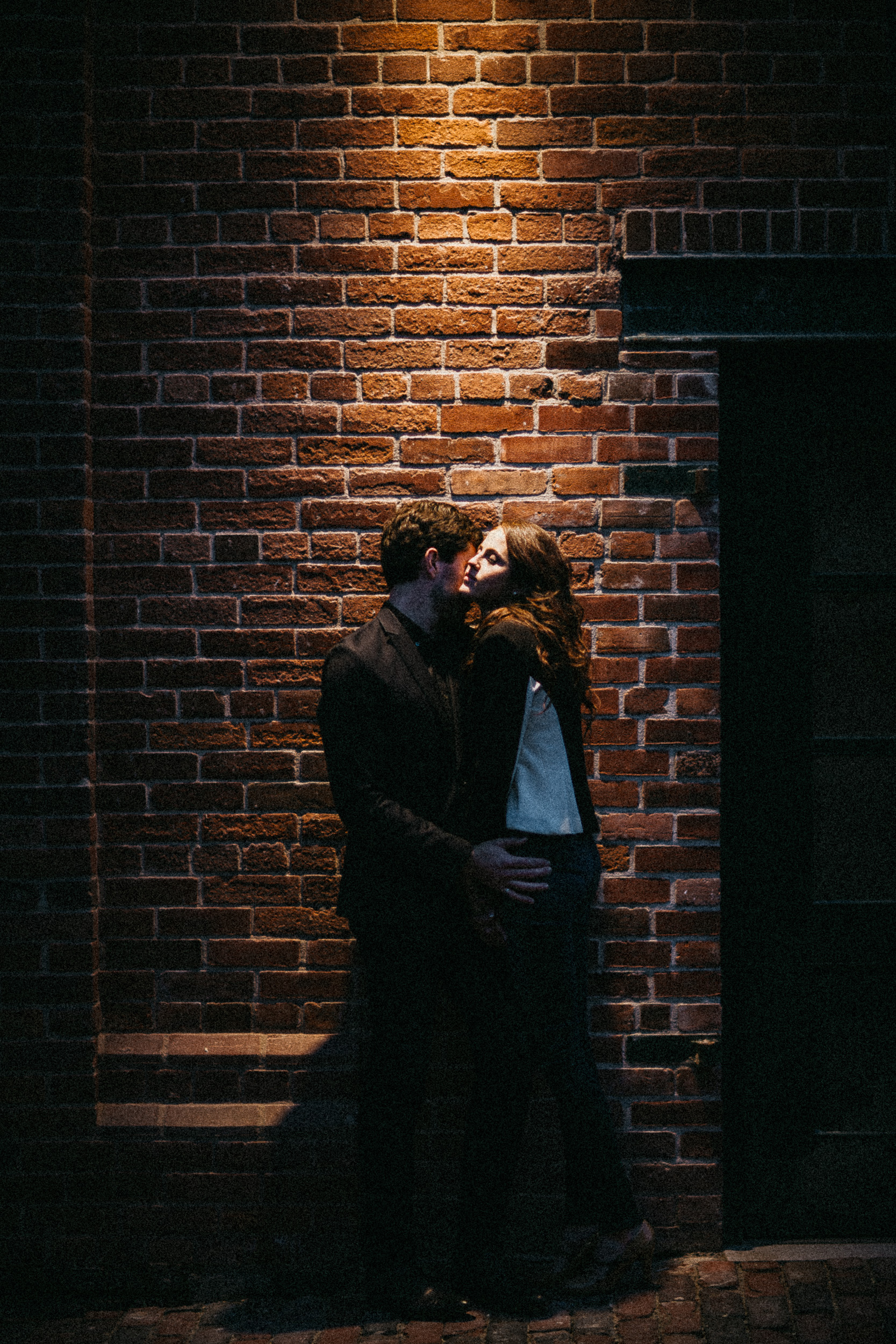 A Nighttime Engagement Shoot in Toronto’s Distillery District