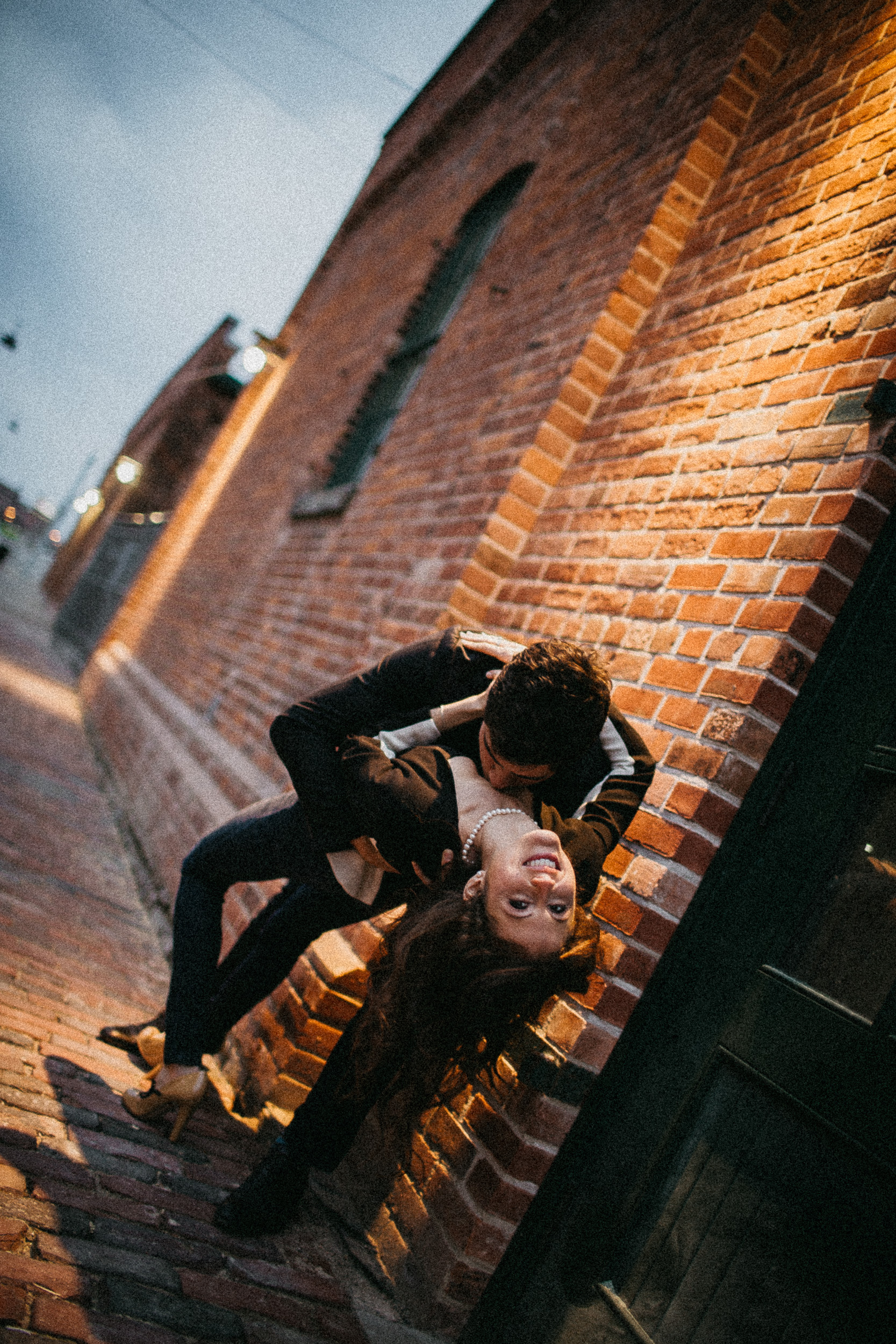 A Nighttime Engagement Shoot in Toronto’s Distillery District