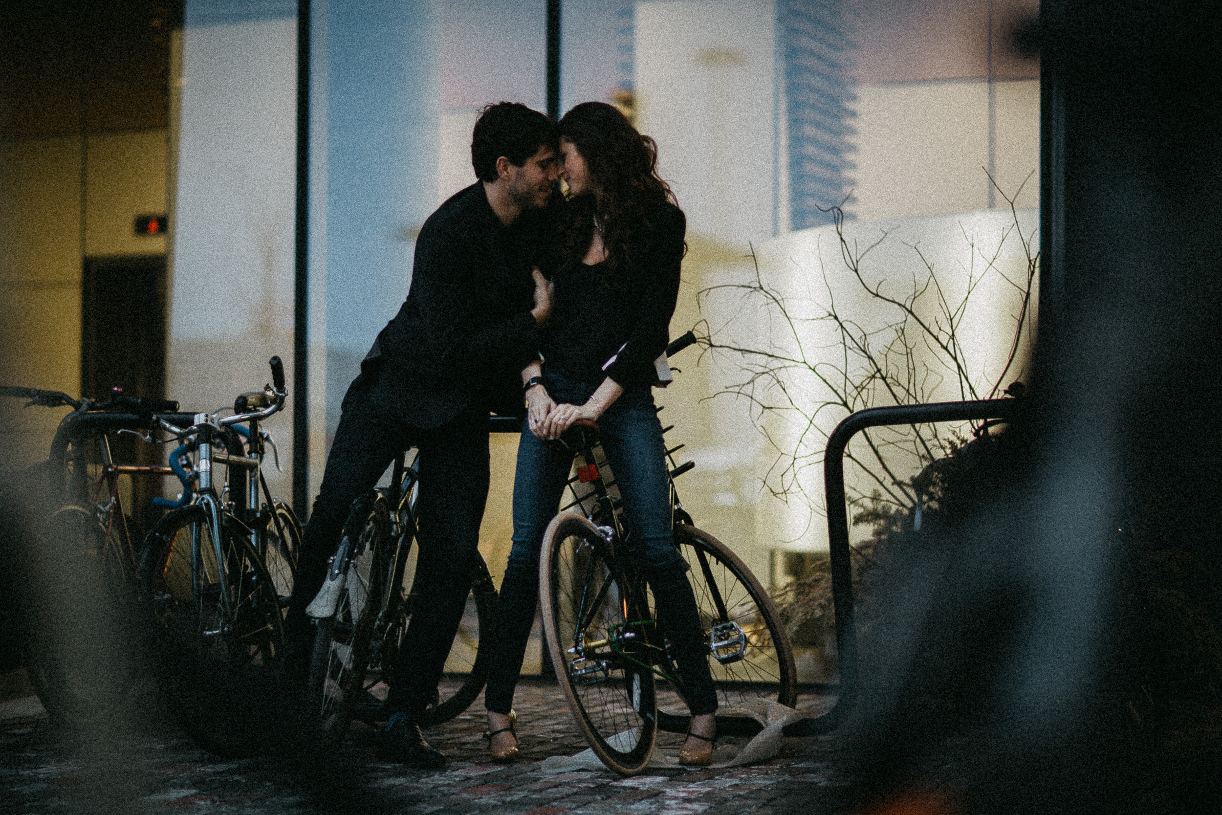 A Nighttime Engagement Shoot in Toronto’s Distillery District