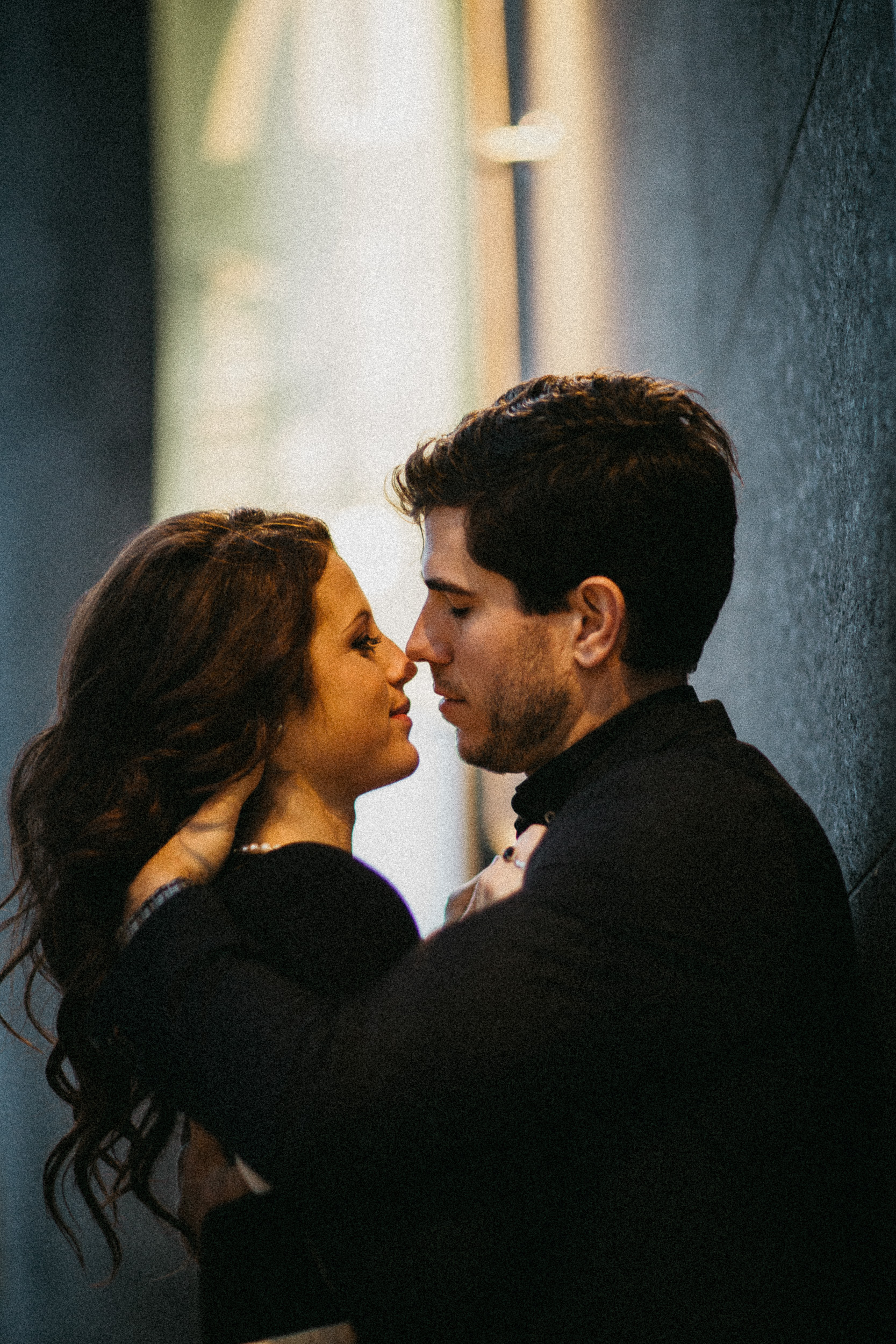 A Nighttime Engagement Shoot in Toronto’s Distillery District