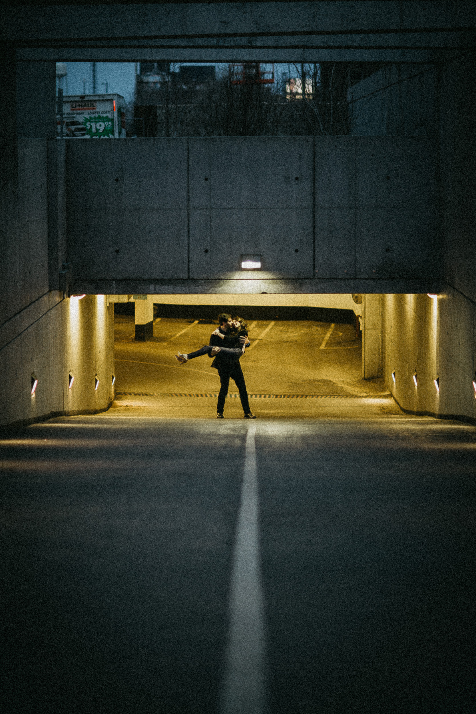 A Nighttime Engagement Shoot in Toronto’s Distillery District