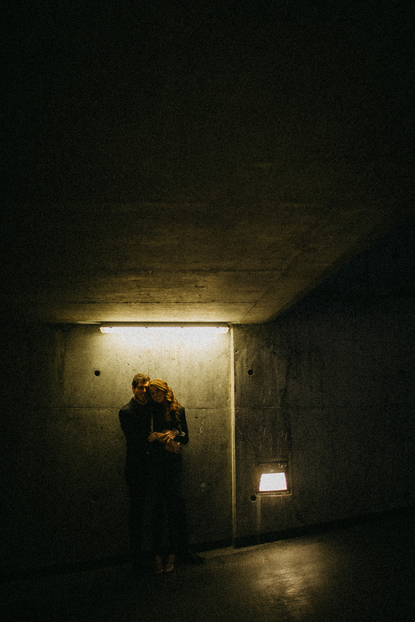 A Nighttime Engagement Shoot in Toronto’s Distillery District