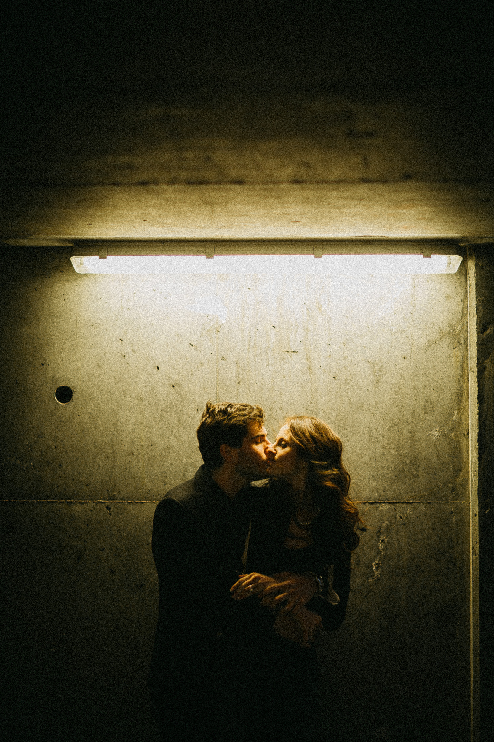 A Nighttime Engagement Shoot in Toronto’s Distillery District